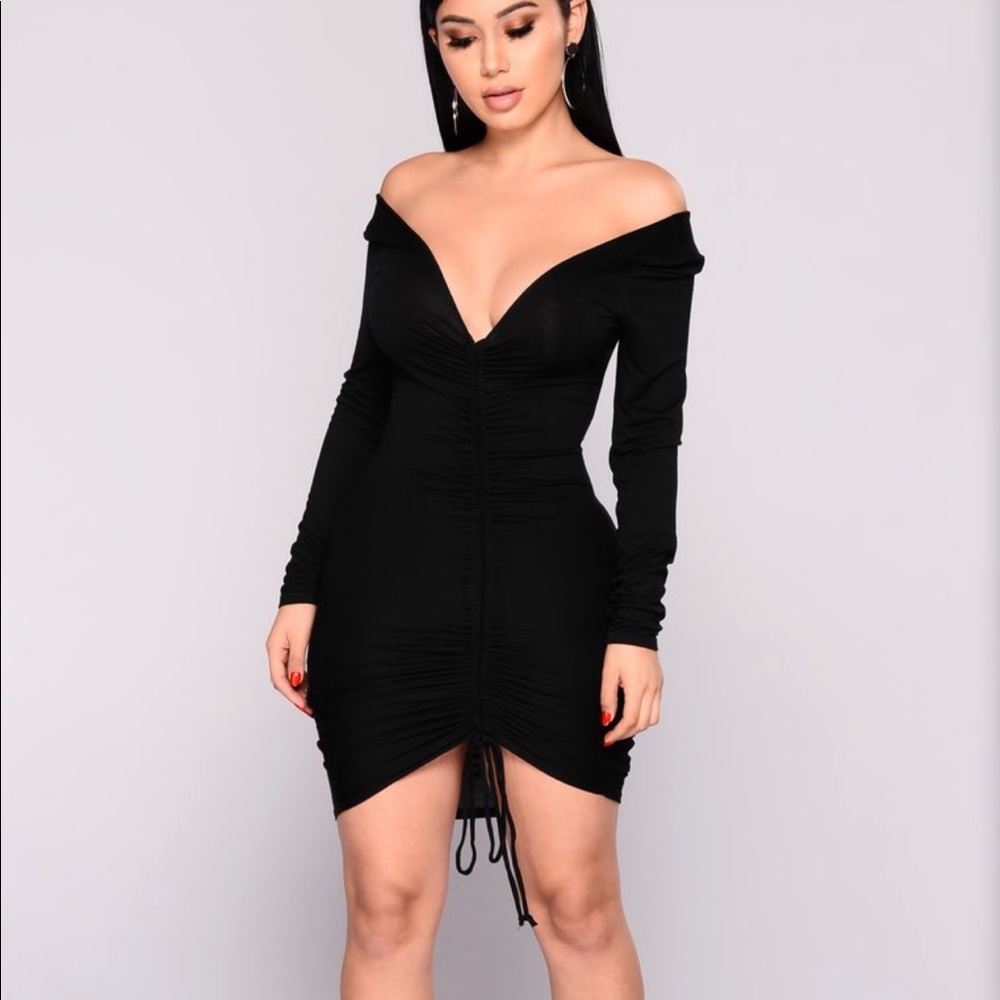 Fashion Nova Hong Kong Ruched Dress